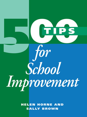 cover image of 500 Tips for School Improvement